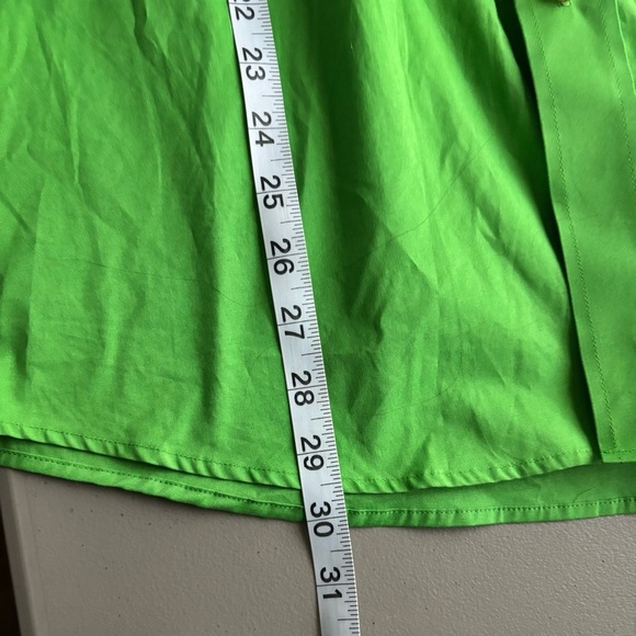 NWT ARIAT Men's Pro Series Lime Green Casual poplin long sleeve Shirt Med - Picture 8 of 8